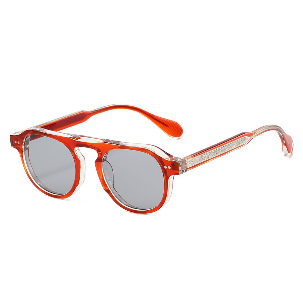 Retro-Inspired Oversized Round Sunglasses Bowlift