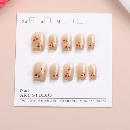 Cherry Blossom Press-On Nail Set Bowlift