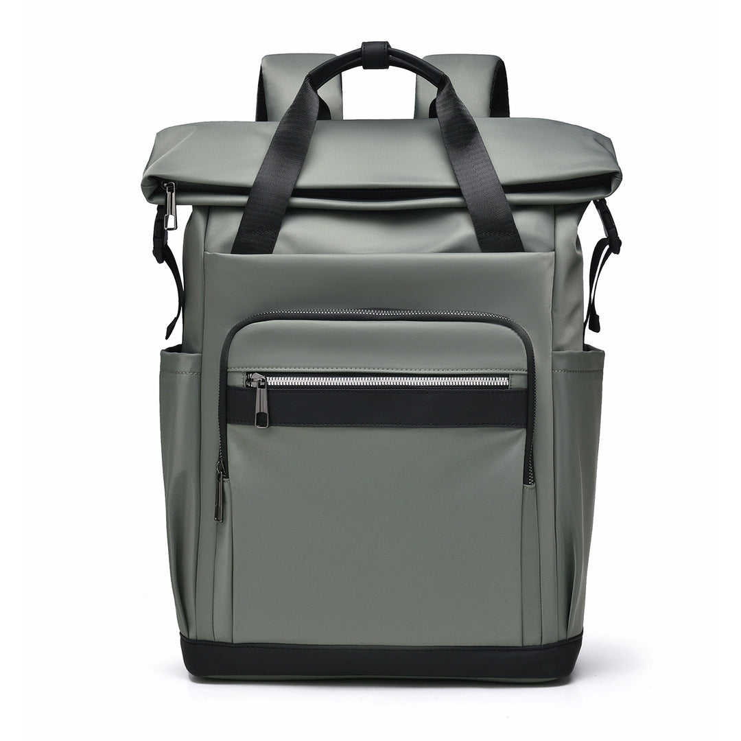 High-Capacity Waterproof Roll-Top Backpack Bowlift