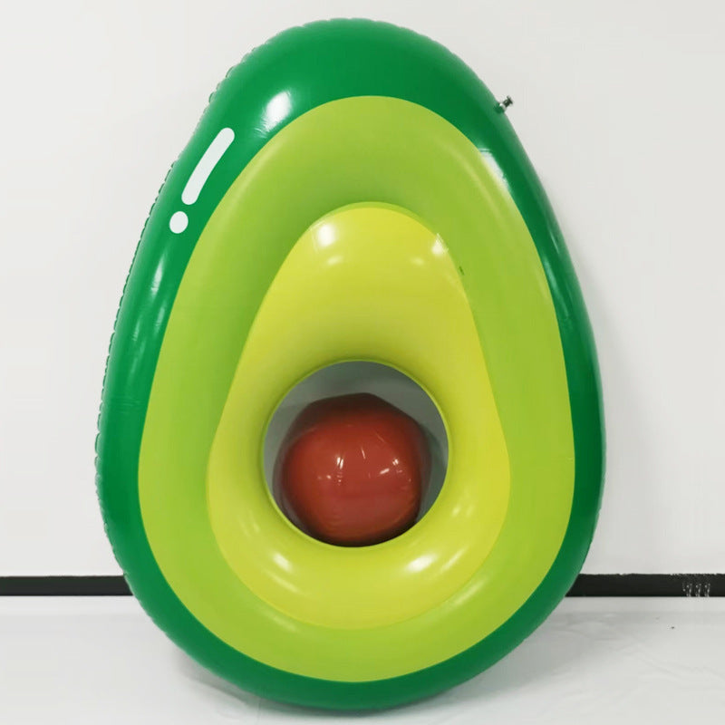 Women inflatable avocado pool lounge Bowlift