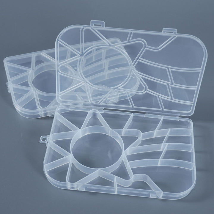 Clear Multi-Section Craft Organizing Box Bowlift