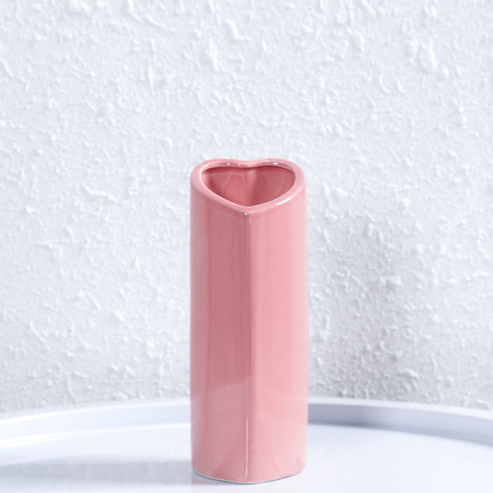 Heart-Shaped Elegant Ceramic Vase Bowlift