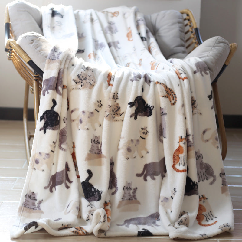 Cozy Unicorn-Themed Fleece Hoodie Blanket
