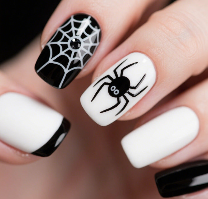 Artistic Halloween Themed Nail Art Bowlift