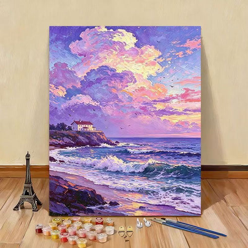 DIY Ocean Wave Landscape Painting Kit Bowlift