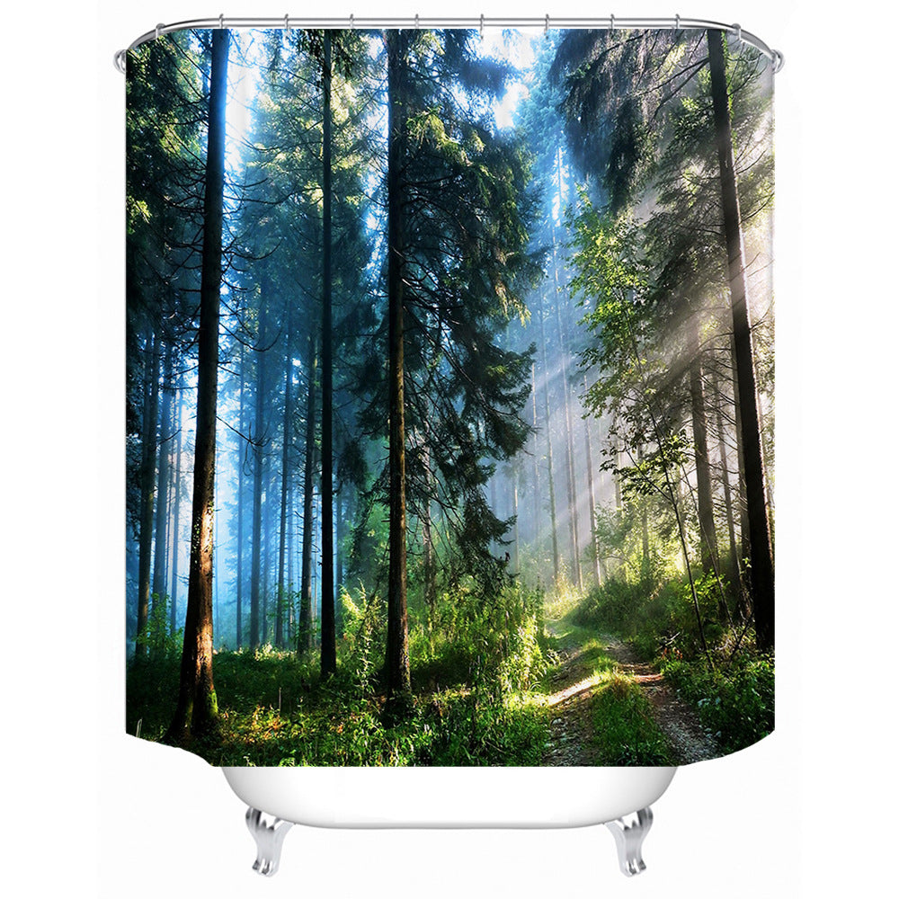 Floral Cherry Blossom Shower Curtain Bowlift
