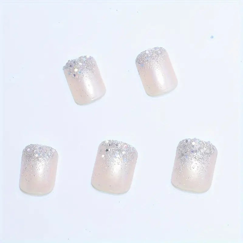 Glittery Acrylic Nail Enhancements Bowlift