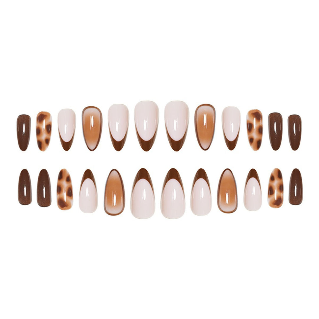 Artistic Decorative Stiletto Press-On Nails Bowlift