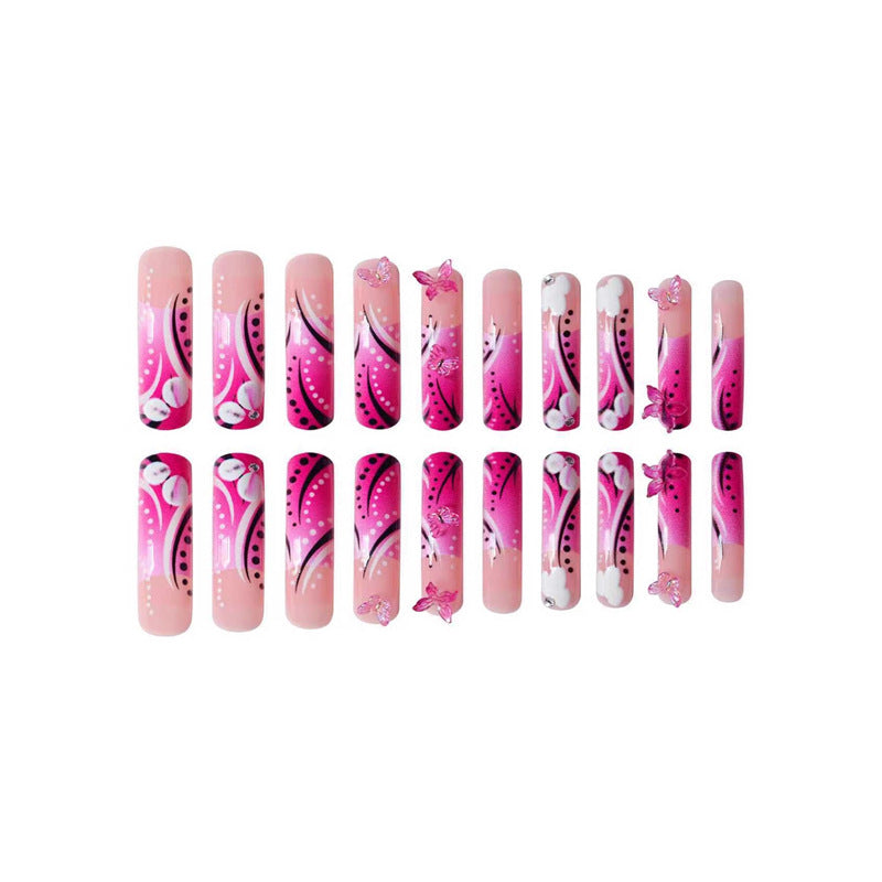 Artistic Butterfly Nail Art Bowlift