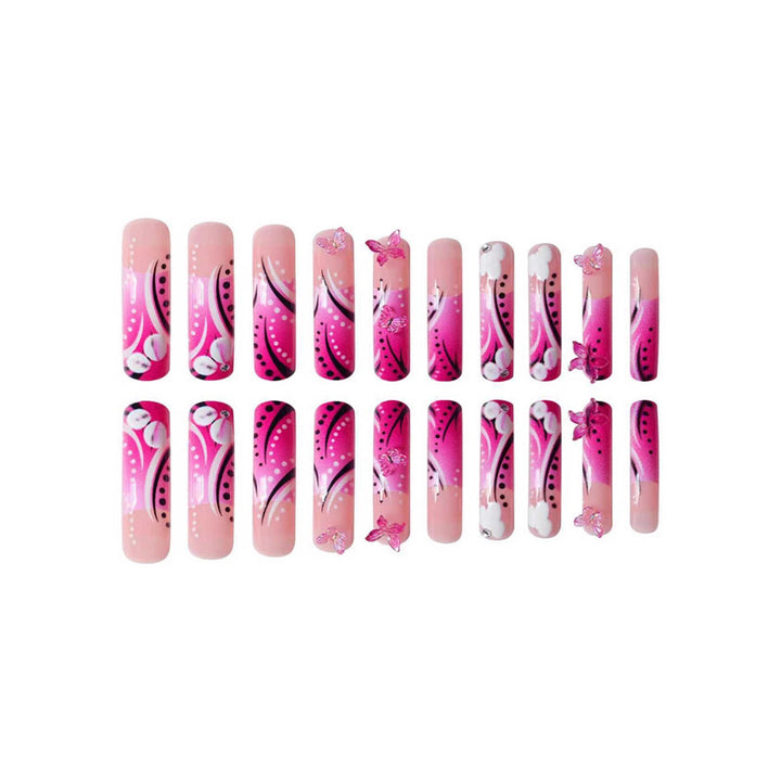 Artistic Butterfly Nail Art Bowlift