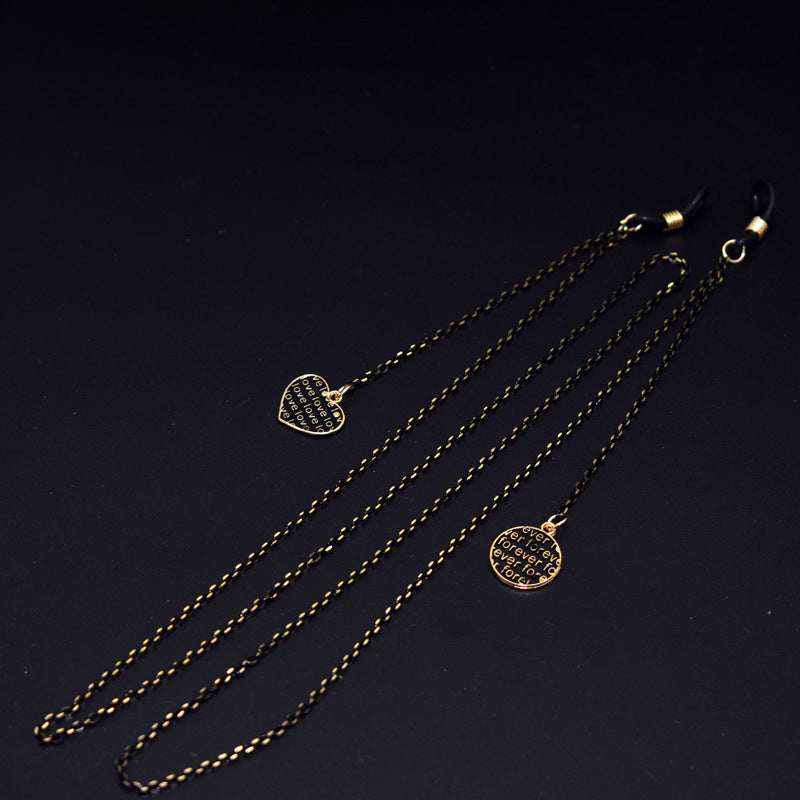Elegant Heart Pendant Eyewear Chain Bowlift