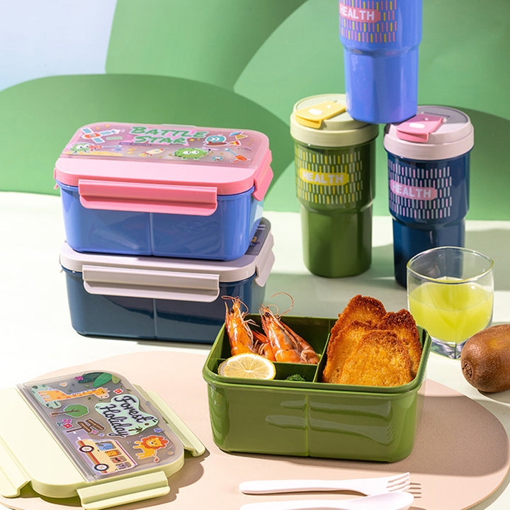 Kids-Themed Multi-Section Lunch Box