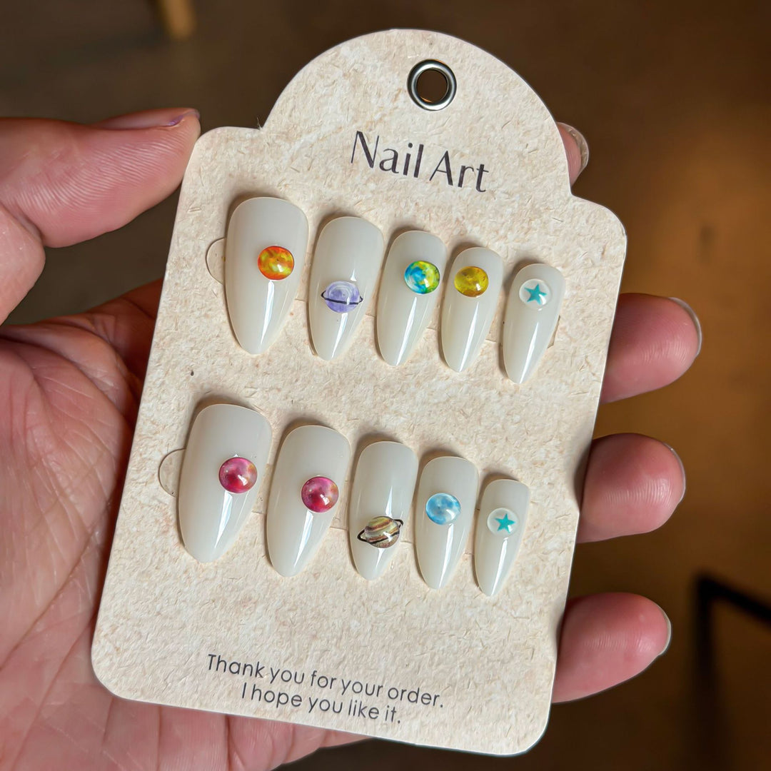 Artistic Press-On Nail Art Set Bowlift