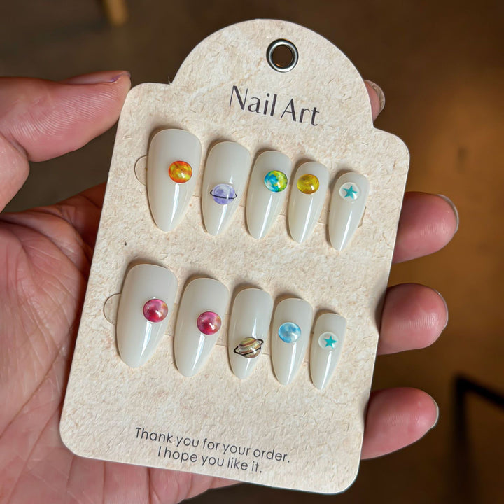 Artistic Press-On Nail Art Set Bowlift