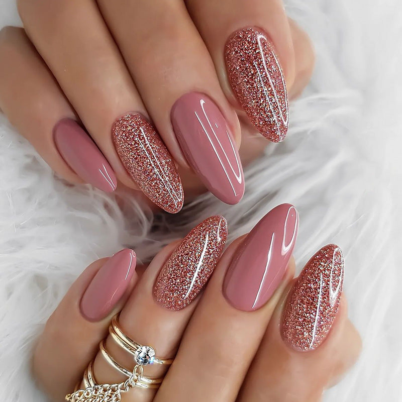 Elegant Heart-Designed Press-On Nail Tips Bowlift