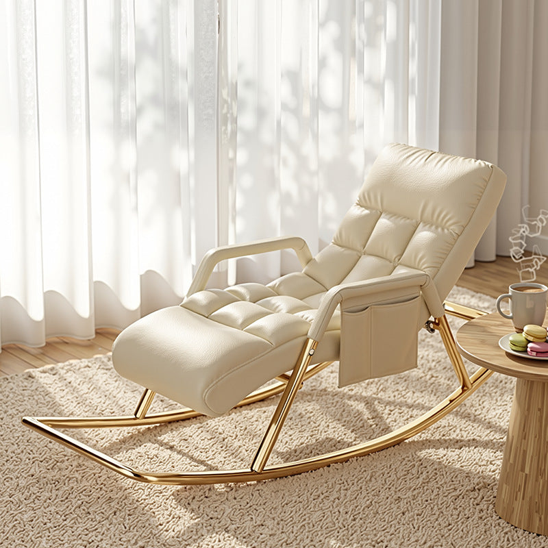 Ladies rocking chair with ergonomic design and luxurious upholstery Bowlift