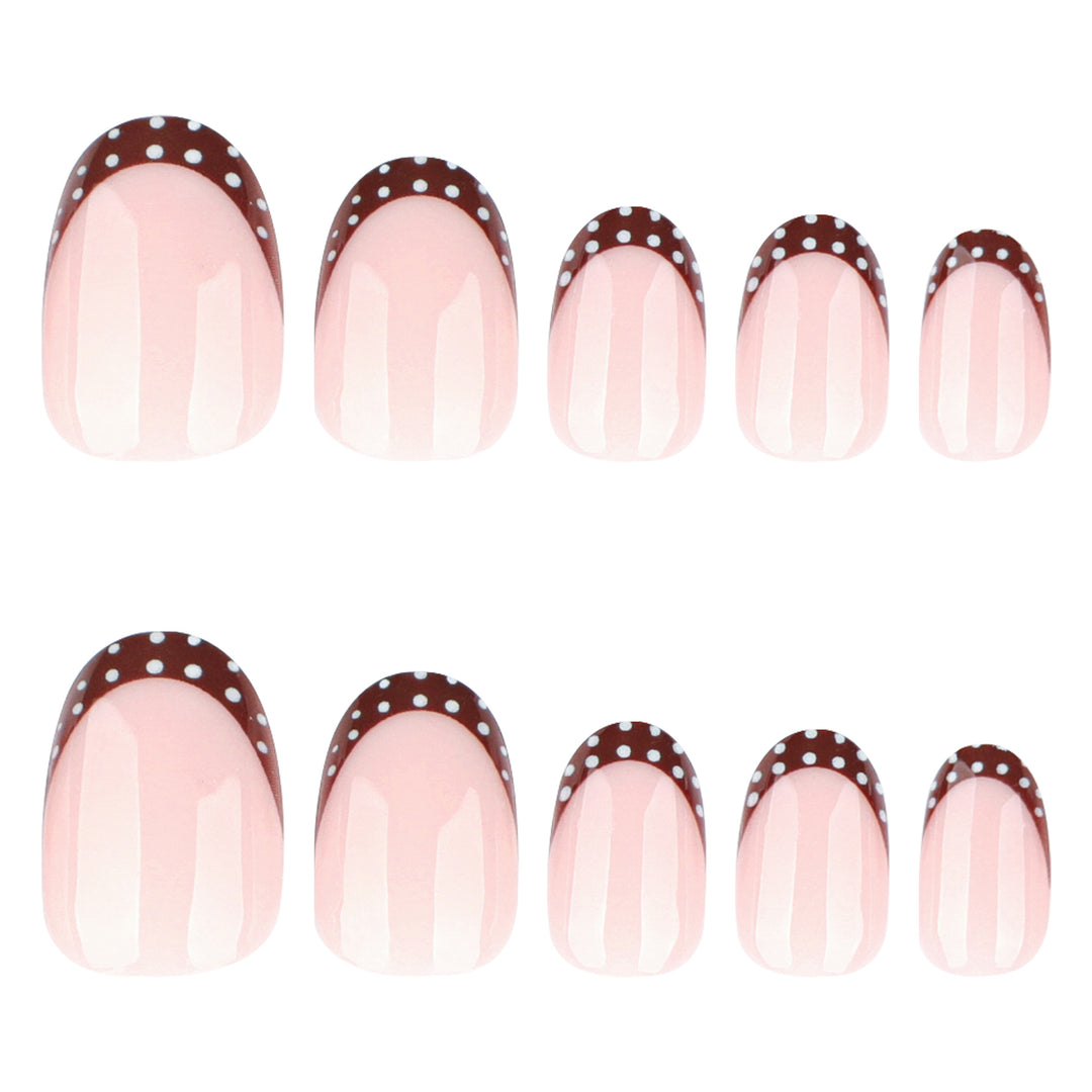 Artful nail design with elegant French tip and accents Bowlift