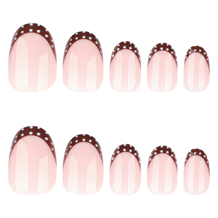Artful nail design with elegant French tip and accents Bowlift