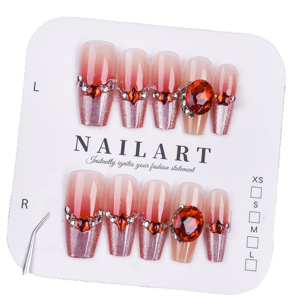Decorative Luxury Press-On Nail Set Bowlift
