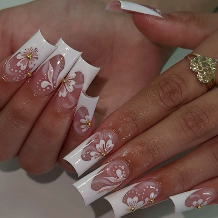 Elegant Floral 3D Nail Art Extensions Bowlift 1789713260