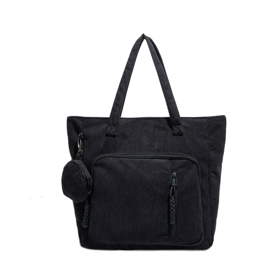 WoSpacious Multi-Pocket Canvas Tote Bag Bowlift