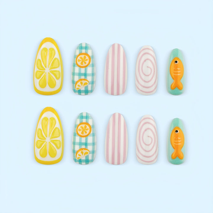 Fruit-designed artificial nails Bowlift