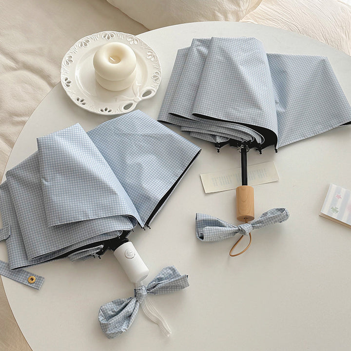 Women Foldable Umbrella with Practical Storage System Bowlift