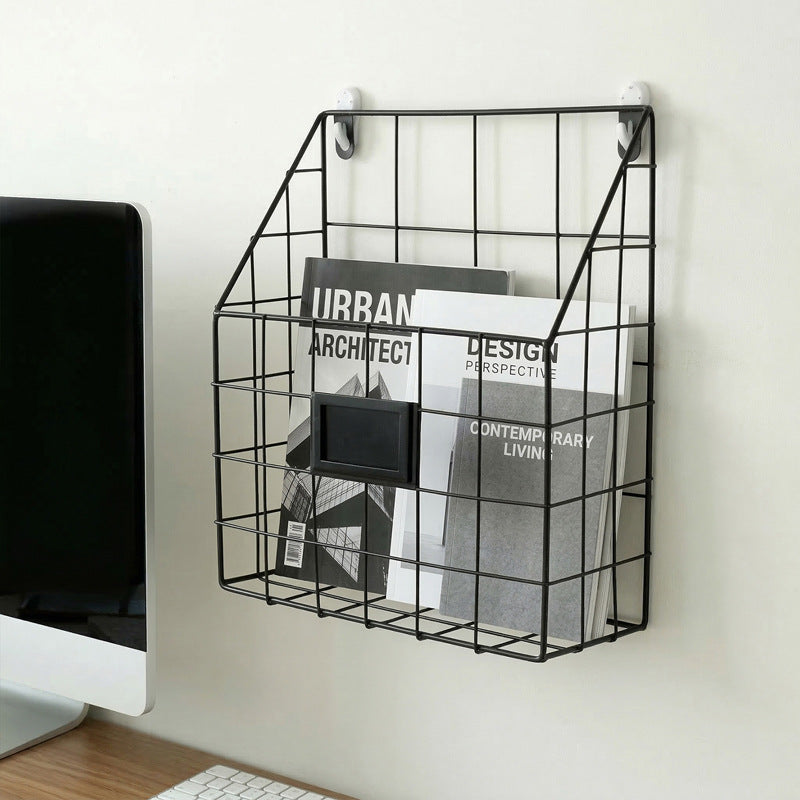 Wall shelf with storage basket Bowlift