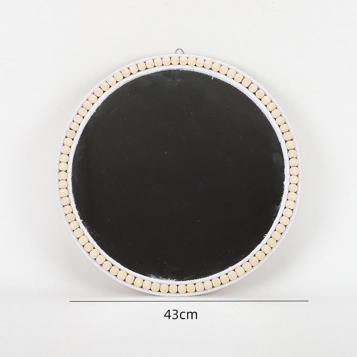 Round Wall Mirror with Rattan Design Bowlift