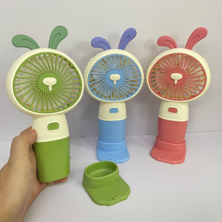 Unisex Portable Hand Fan in Creative Bunny Design Bowlift