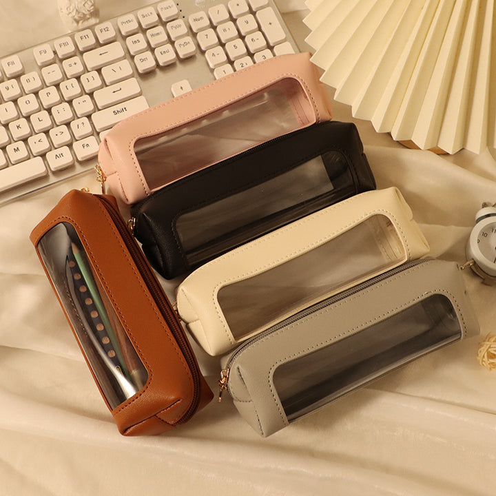 Stylish Leather Pencil Case Bowlift