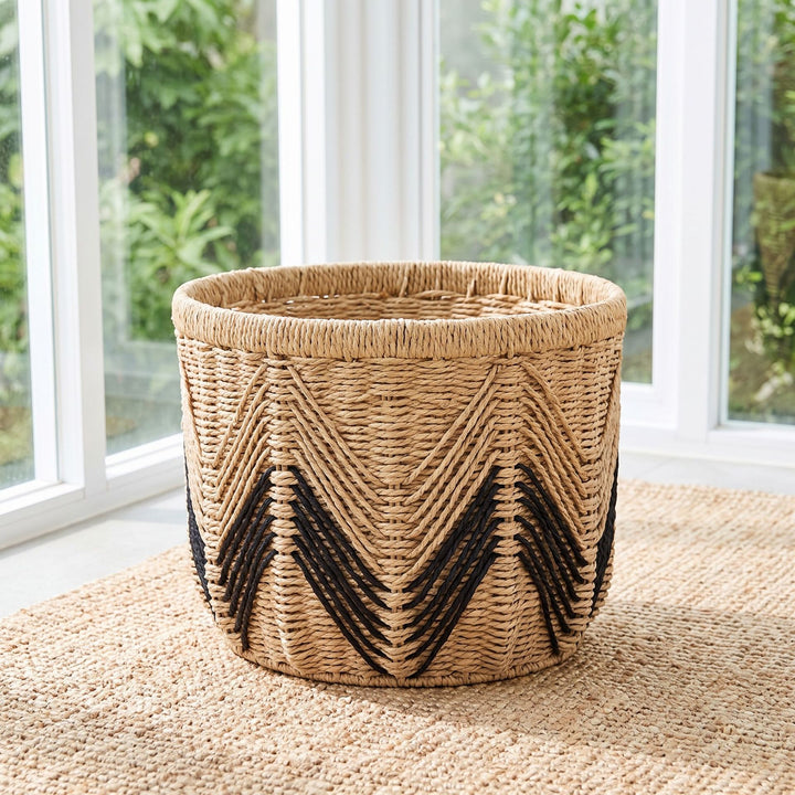 Decorative Handwoven Storage Basket Bowlift