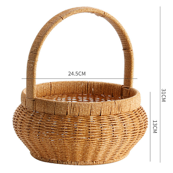 Handwoven Decorative Basket Bowlift