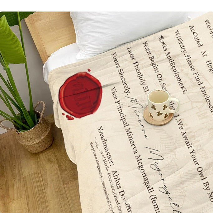 Cozy Themed Fleece Blanket