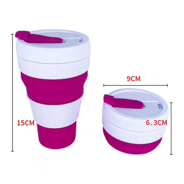 Women Foldable Coffee Cup with Lid Bowlift