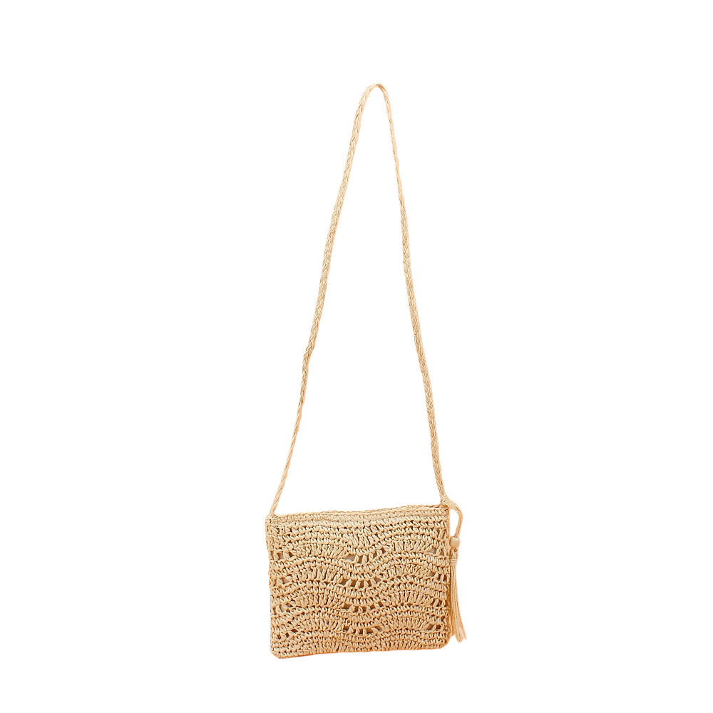 Handcrafted Crossbody Bag Made of Natural Material Bowlift
