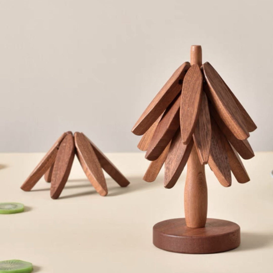 BowLift | Noble tree coasters in wood look