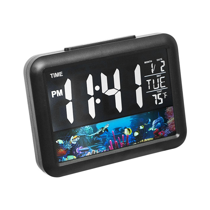 Digital alarm clock with underwater motif Bowlift