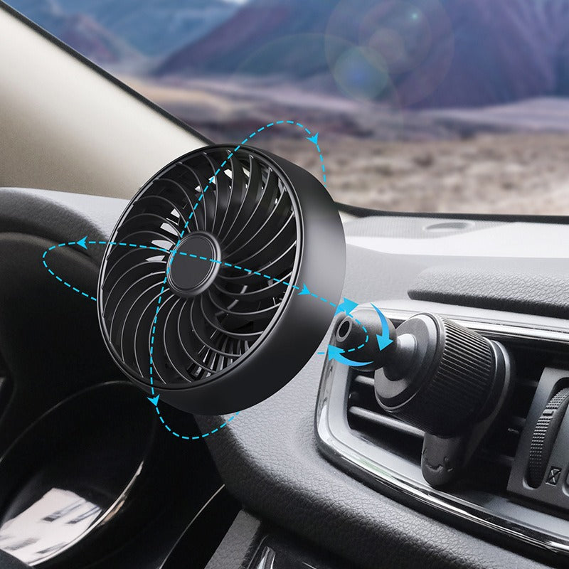 Unisex Dual-Head Adjustable Dashboard Fan Bowlift