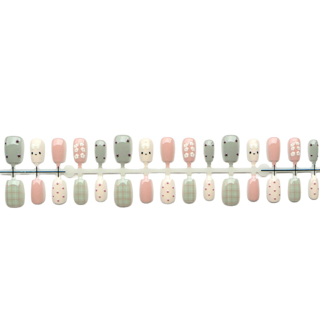 Creative Themed Press-On Nail Art Set Bowlift