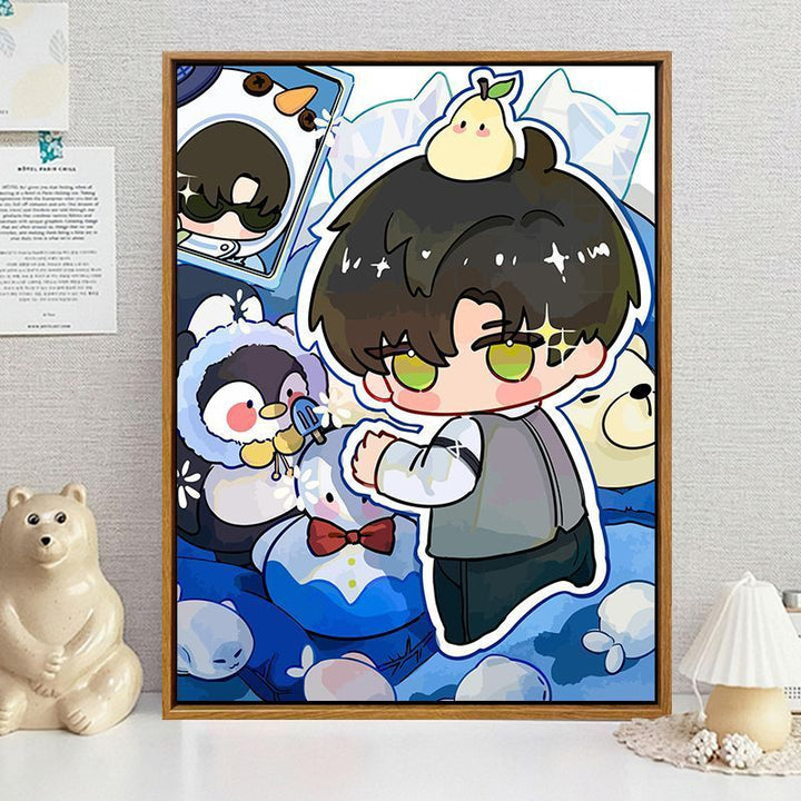 Cartoon-Themed Decorative Wall Art Bowlift