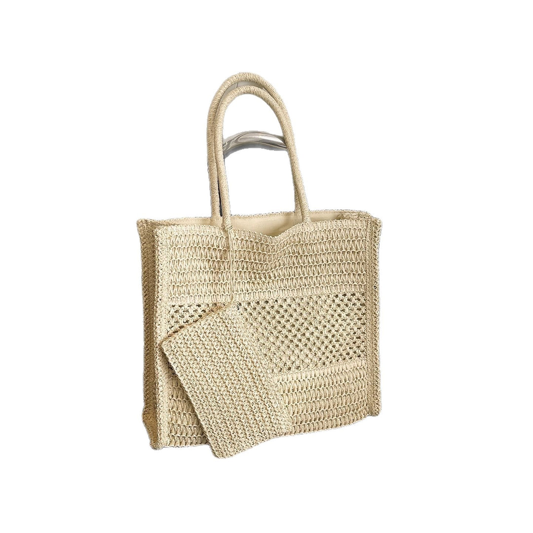 Handbag Made of Natural Weave Bowlift