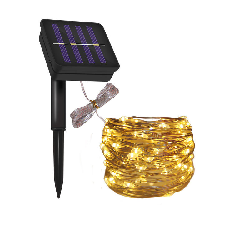 Ultra-Flexible Solar Micro-LED Fairy String Lights With Waterproof Ground-Mount Panel Bowlift