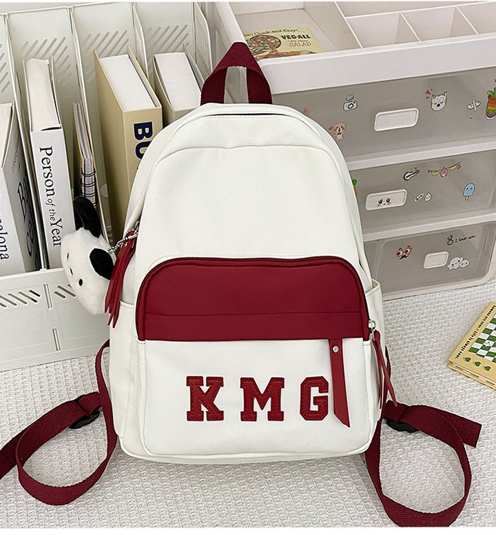 Casual Letter-Embellished Backpack