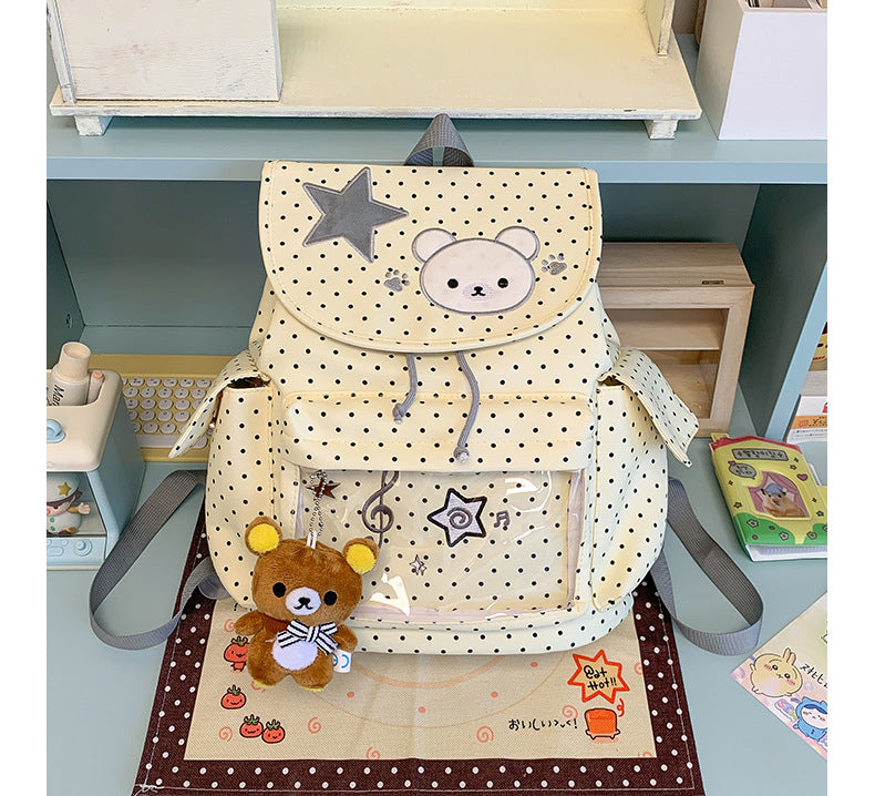 Fun Patterned Polka Dot Backpack