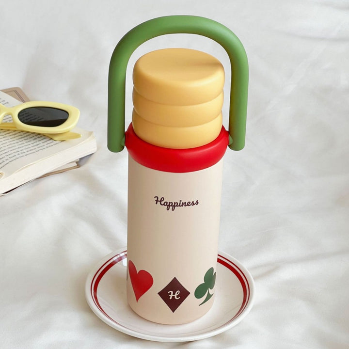 Women Practical Drinking Bottle with Stylish Lid Bowlift