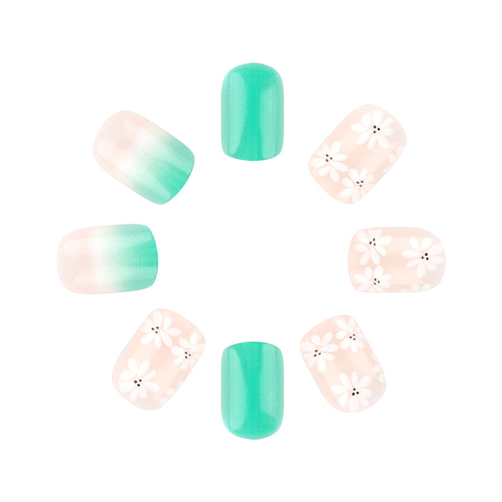 Floral Elegant Press-On Nail Art Set Bowlift