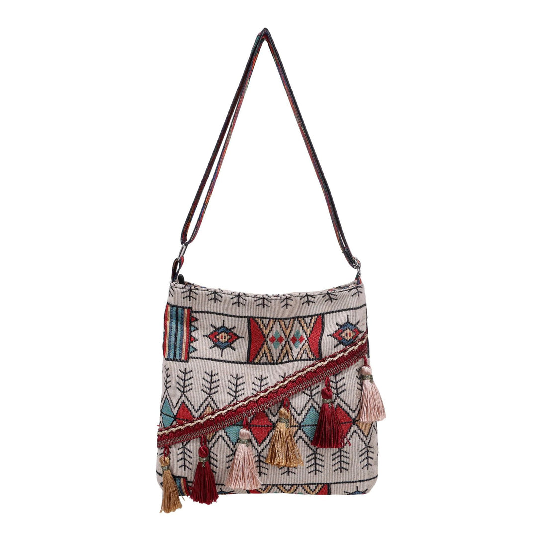 WoBohemian Style Embroidered Shoulder Bag Bowlift