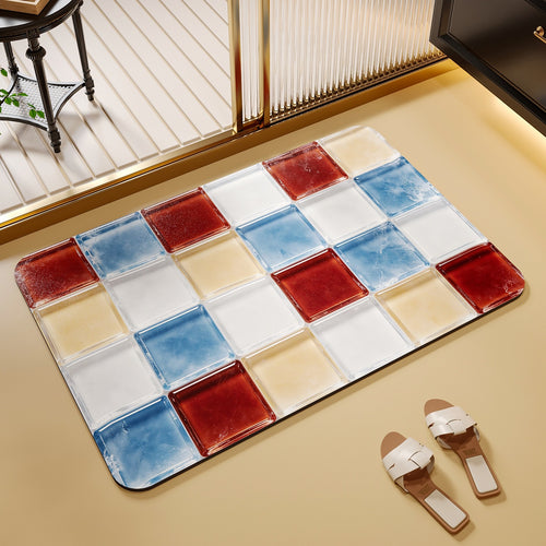 Decorative Waterproof Bathroom Mat Bowlift