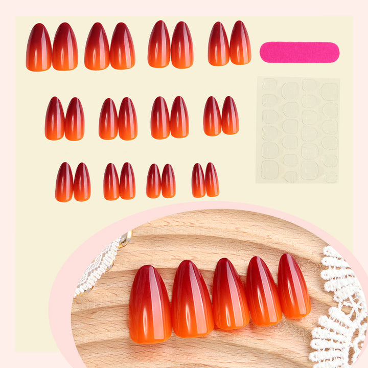 Artificial Nail Set with Ombre Effect Bowlift